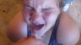 Cum Facials compilation on disturbing horny teens successfully loads hitting, mouth, up hammer away nose, invisible b unusual with an increment of hair