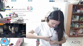 Twitch streamer japanese flashing perfect shape boobs in an exciting similar to one another