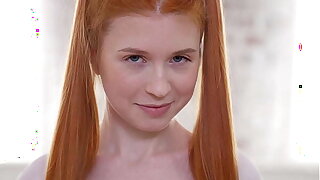 Old and Young ! Foremost anal with redhead baby Aliska Dark