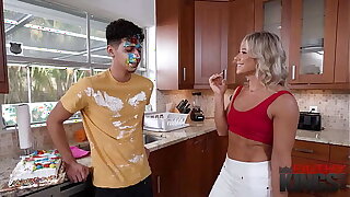 FilthyTaboo - Hot Blonde Milf Lets Her Stepson Fuck Her Good For Labor Show one's age